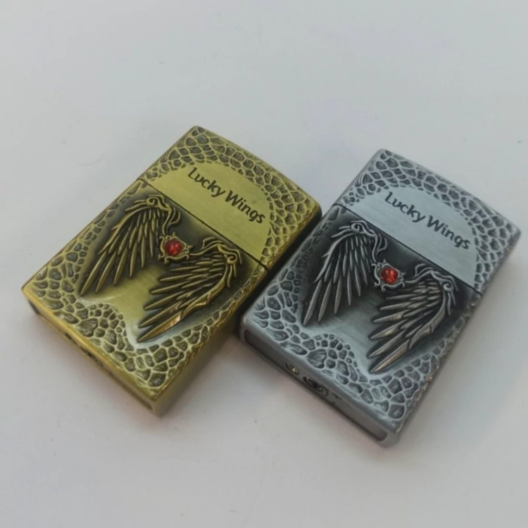 فندک زیپو گازی طرح بال فرشته